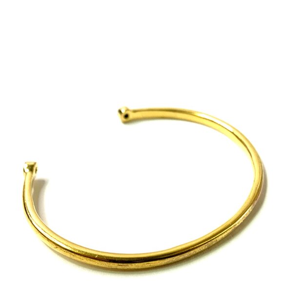 Kate Spade New York Signed - Gold Plated Open Cuff Bracelet - Picture 5 of 7